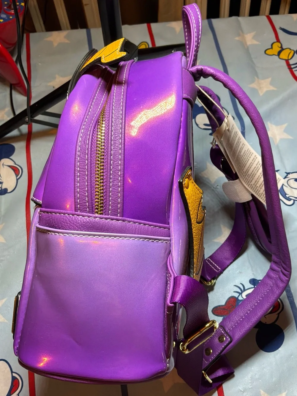 Disney parks loungefly epcot purple figment mini backpack -NWT